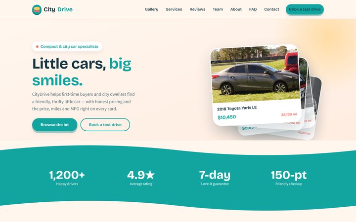 The CityDrive front-end