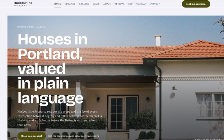 The Harbourline Property front-end