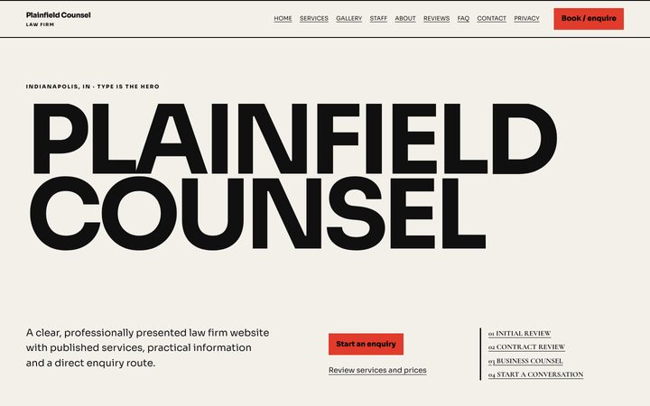 The Plainfield Counsel front-end