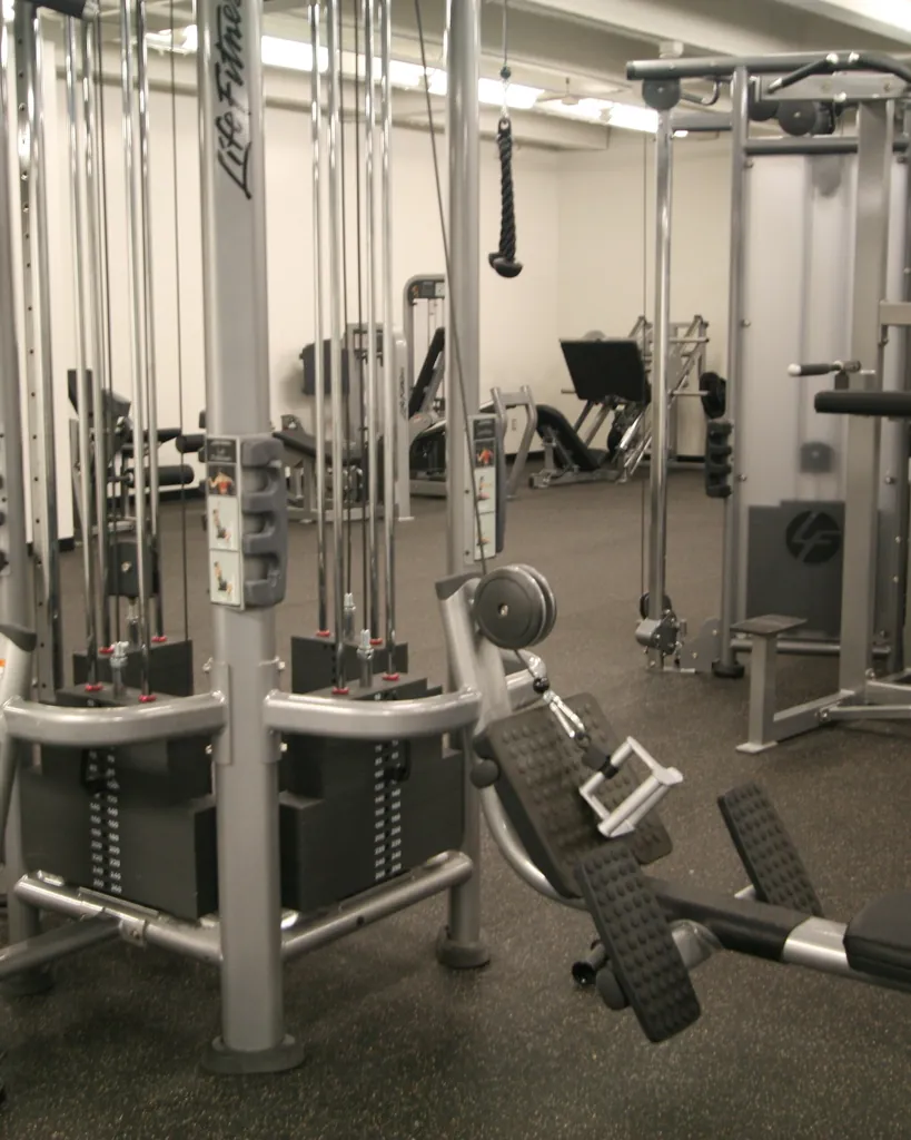 Vertical crop of private training equipment