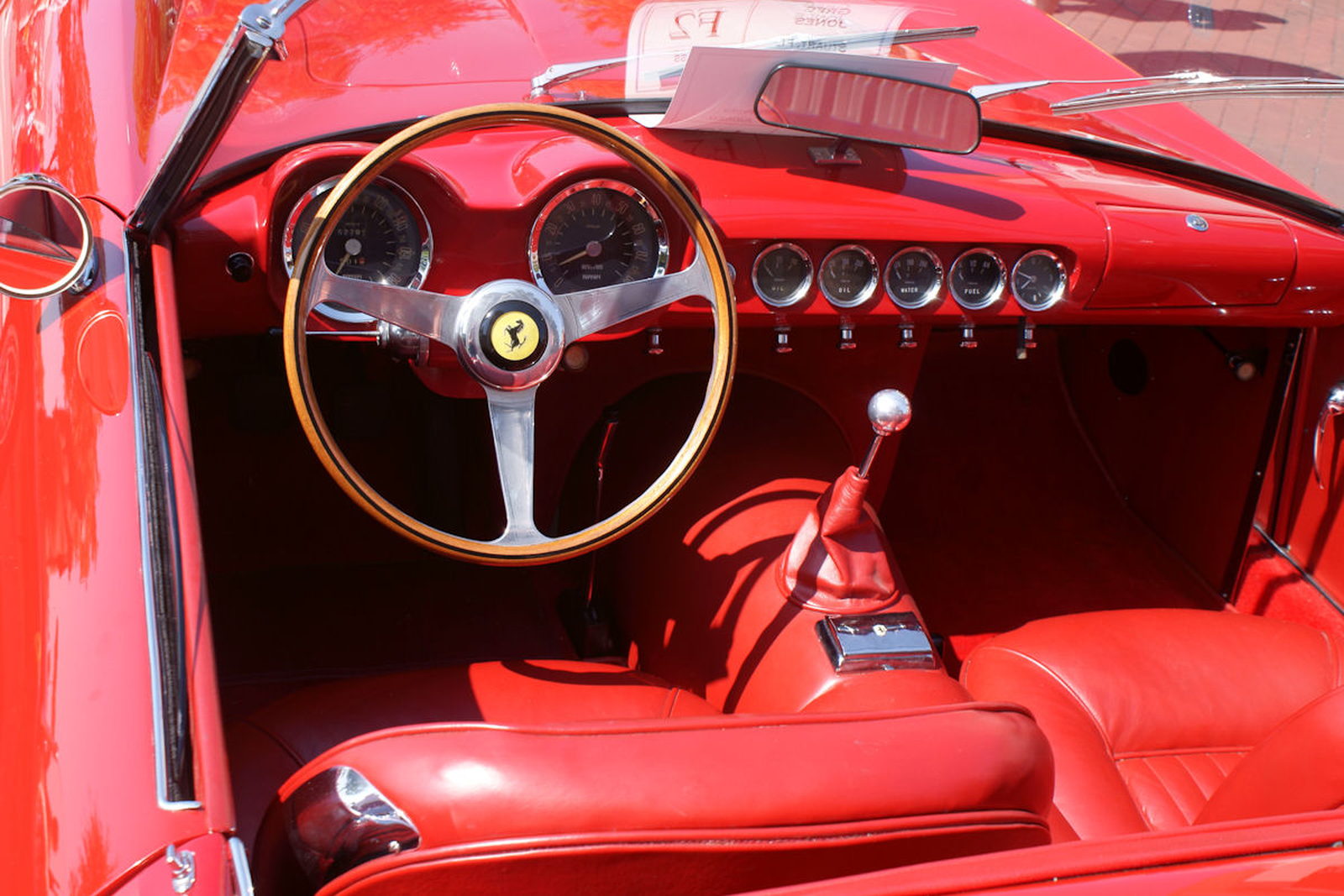 Cockpit of a Ferrari 250 GT California Spyder