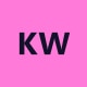 Monogram tile with the initials KW