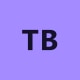 Monogram tile with the initials TB